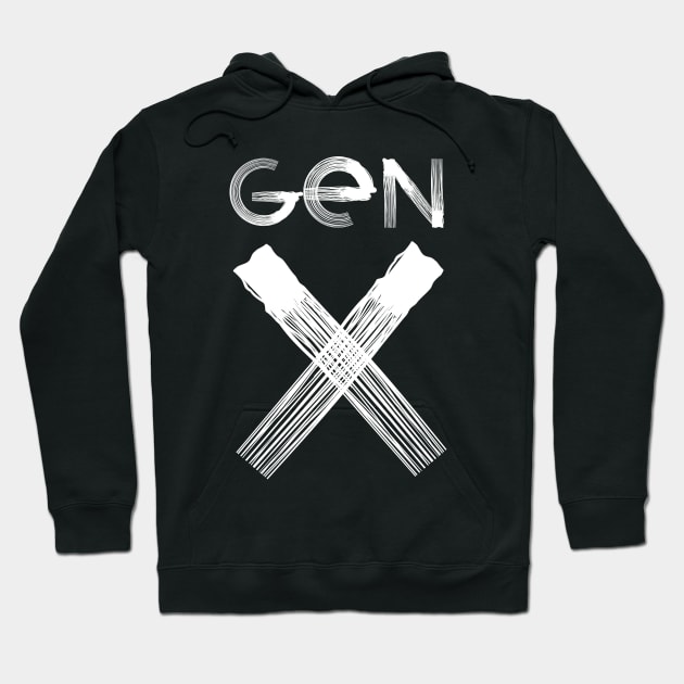 Gen X Generation X Hoodie by Delta V Art